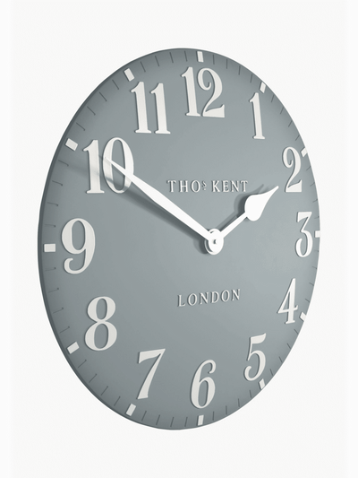 Thomas Kent 12" Arabic Wall Clock Flax Blue