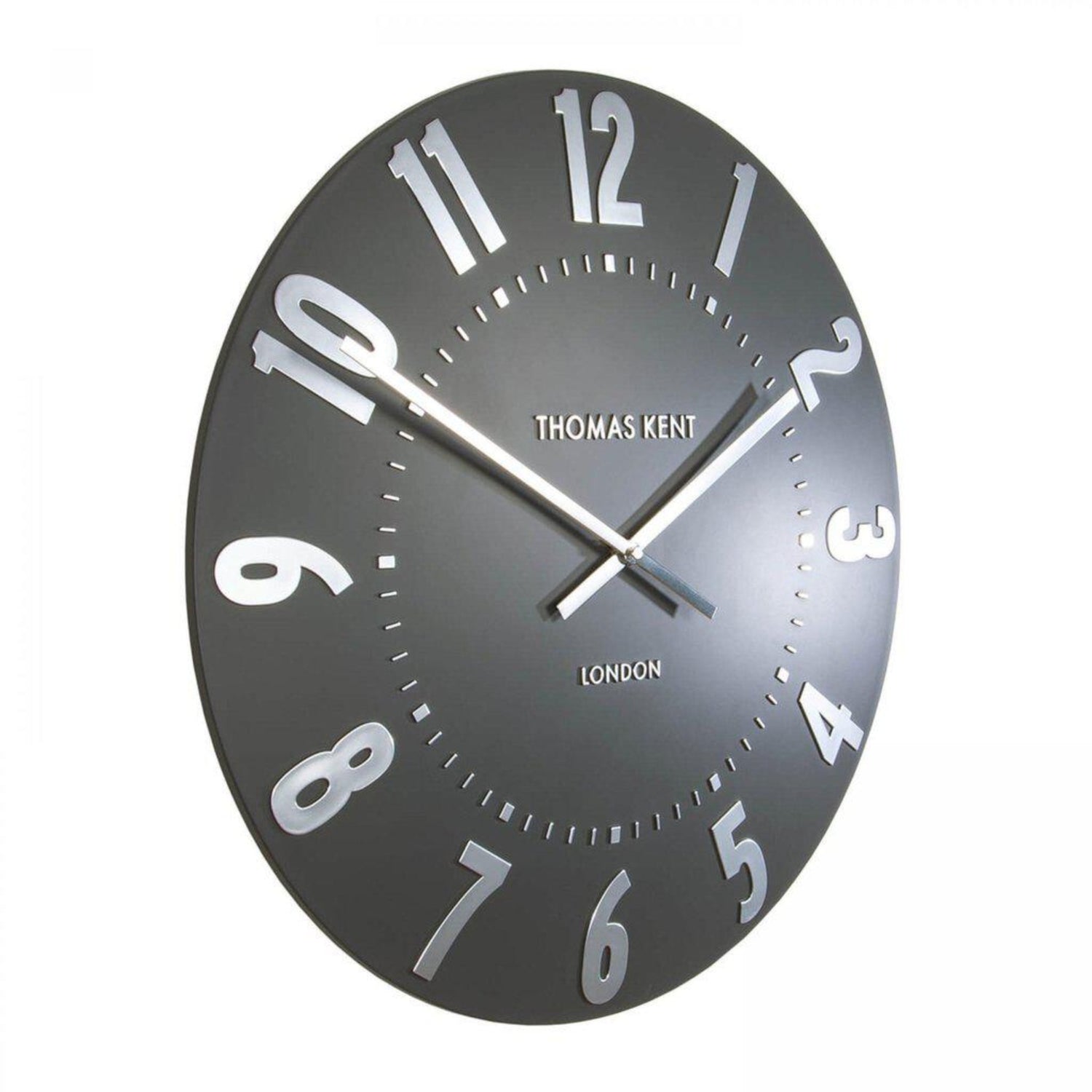 Thomas Kent 20&quot; Mulberry Wall Clock Graphite Silver