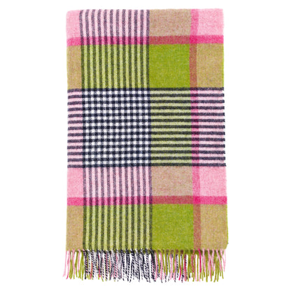 Bronte by Moon Wool Throw Thorpeness Meadow Pink 140cm x 180cm