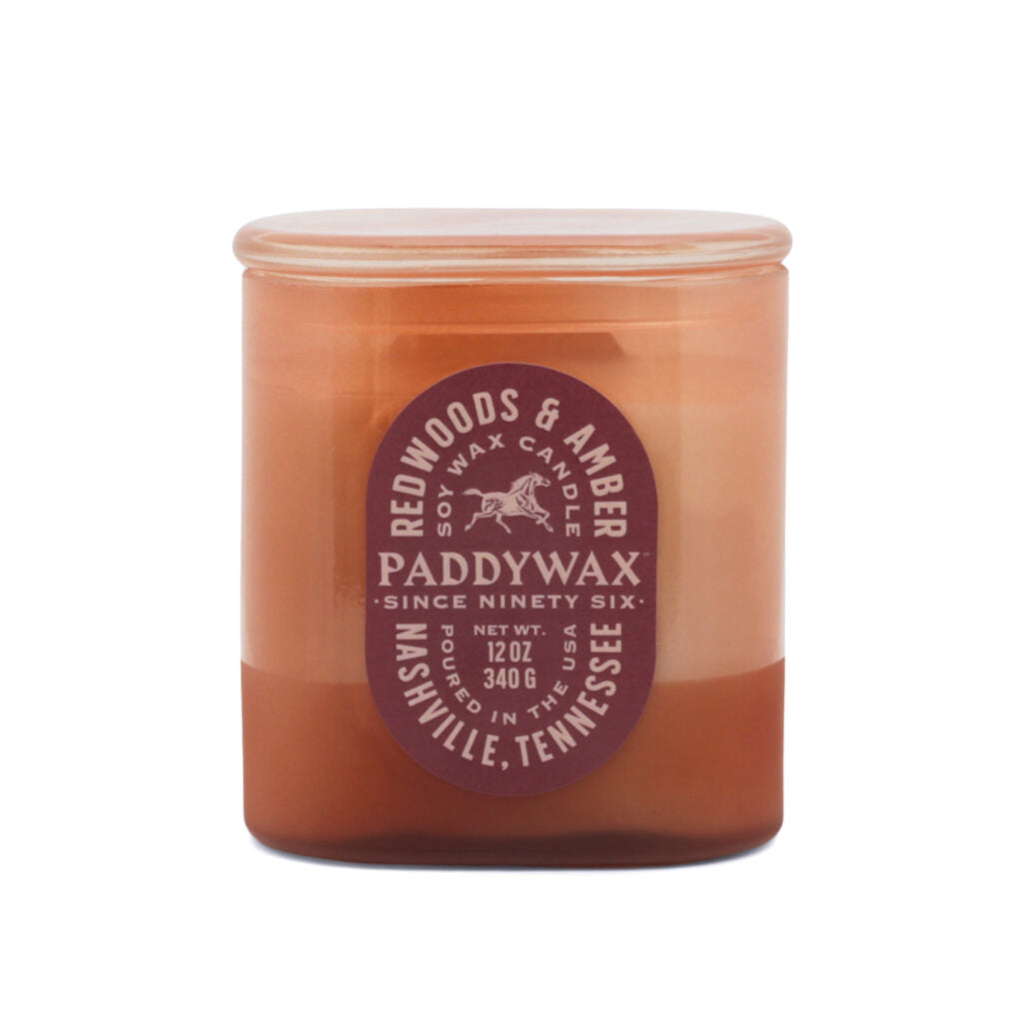 Paddywax Vista Candle 12oz Redwood &amp; Amber