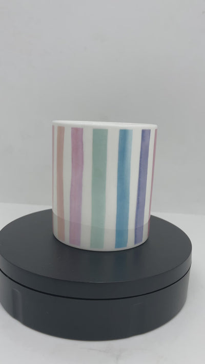 Bluebellgray Market Stripe Cerise Mug 300ml
