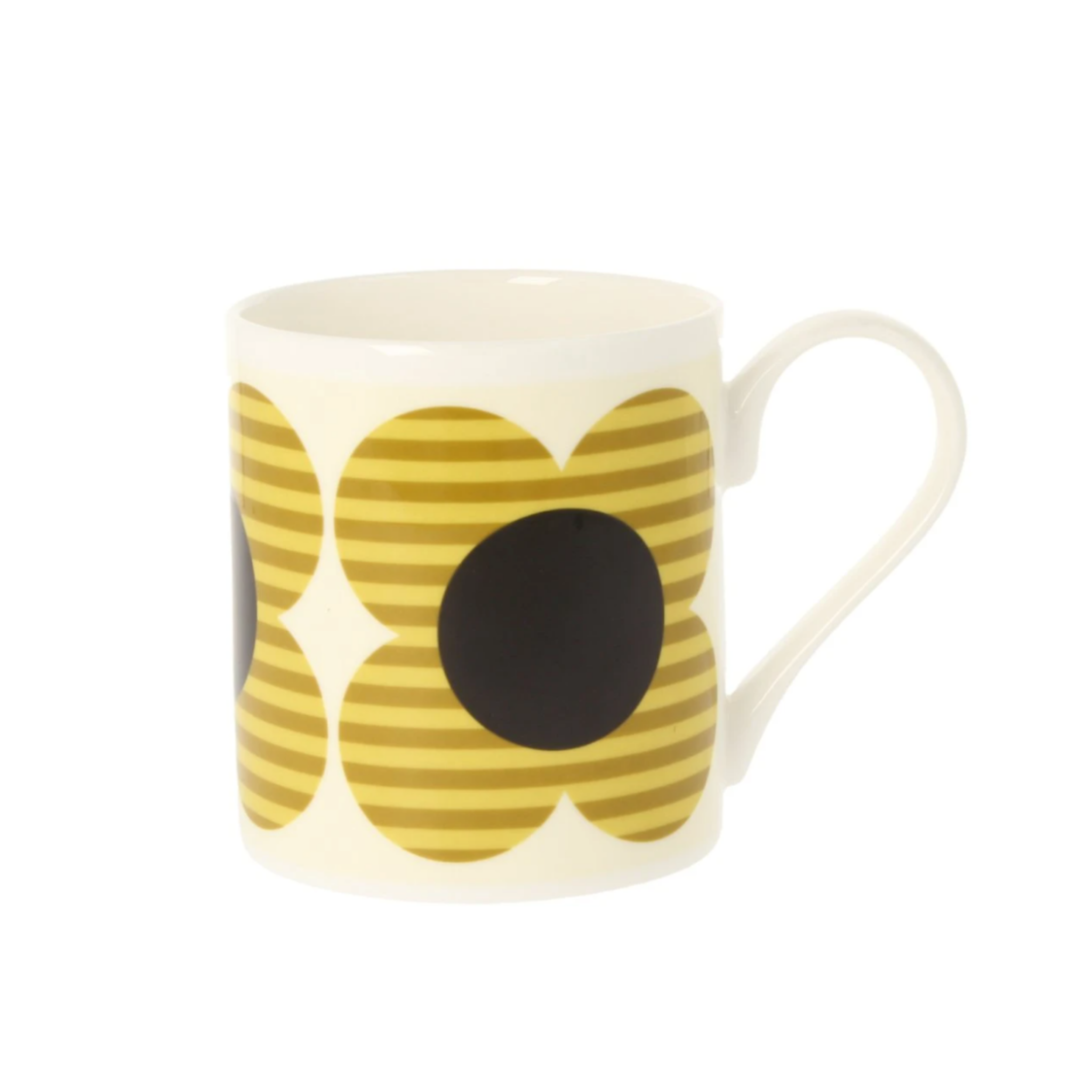 Orla Kiely Striped Flower Yellow Mug 300ml