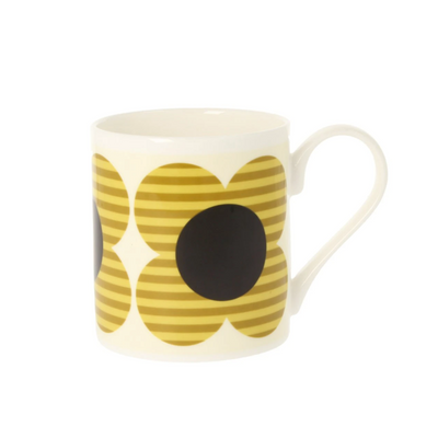 Orla Kiely Striped Flower Yellow Mug 300ml