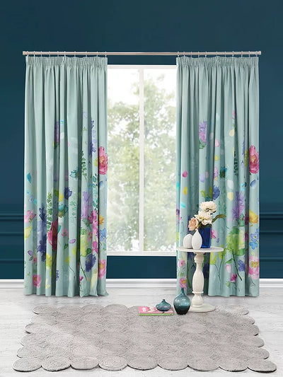 bluebellgray Tetbury Blackout Lined Pencil Pleat Curtains