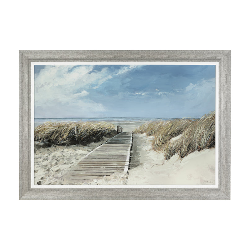 View To Sea by Framed Canvas Print Adelene Fletcher&
