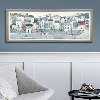 Shoreline Framed Canvas Print by Adelene Fletcher 138cm x 52cm