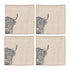 Selbrae House Linen Table 4 Highland Cow Linen Napkins