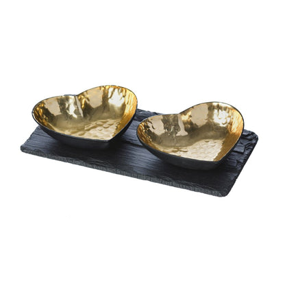 Selbea House Heart Gold Serving Set