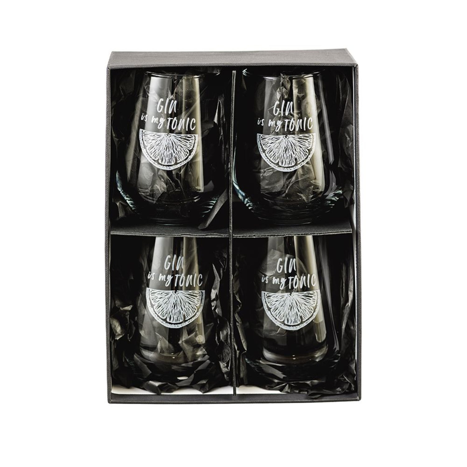 Selbrae House Set of 4 Gin Tonic Stemless Glasses