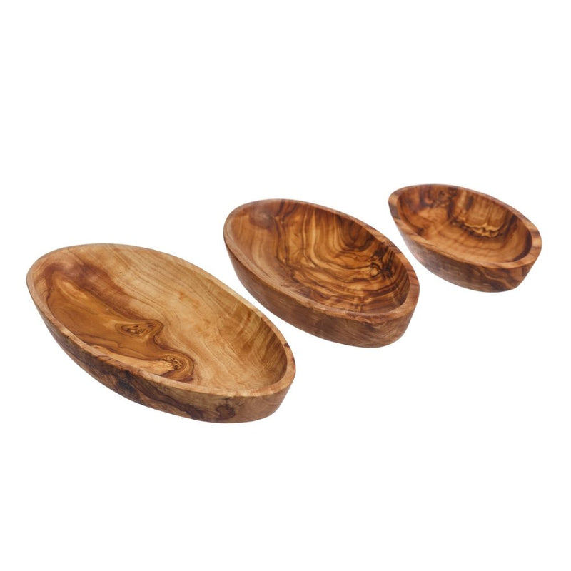 Just Slate Company Olive Wood Stacking Bowl Set of 3