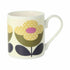 Orla Kiely Buttercup Stem Olive/Yellow Mug 300ml