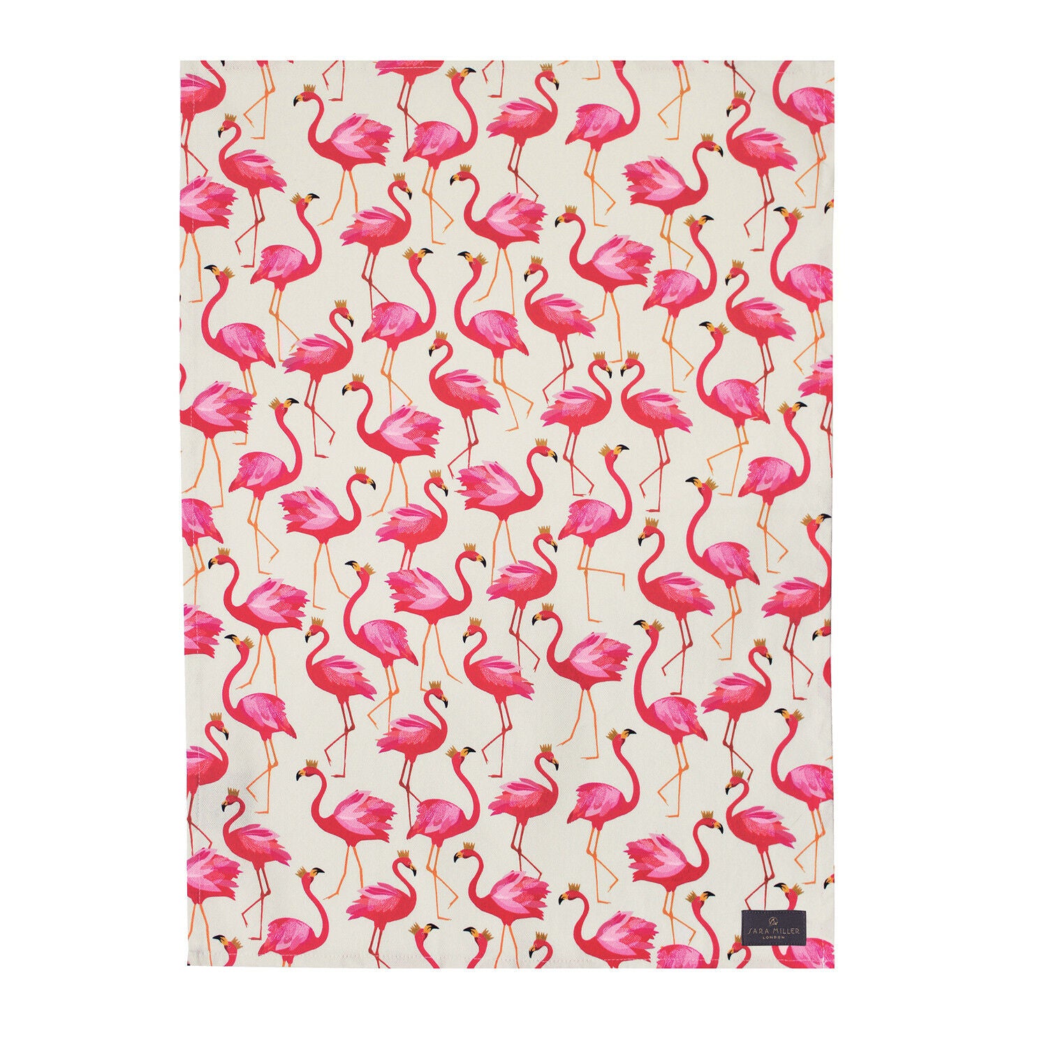 Sara Miller Flamingo Repeat Tea Towel