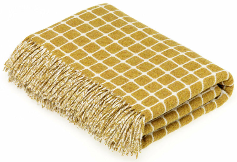 Bronte by Moon Athens Merino Wool Throw Gold