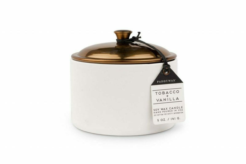 Paddywax Hygge 5oz Ceramic Candle Tobacco & Vanilla