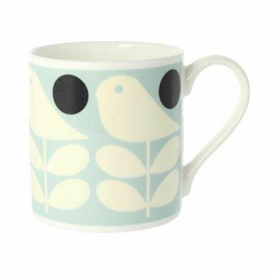2 Orla Kiely Early Bird Light Blue Mugs - Oakley Home & Gifts