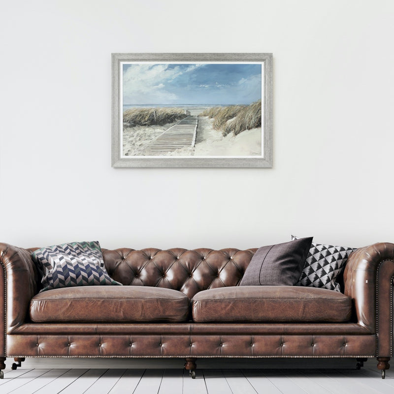 View To Sea by Framed Canvas Print Adelene Fletcher&